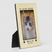 Bij het liefhebben van Memory Pet Memorial Persoon Fotoplaat (Zijkant)