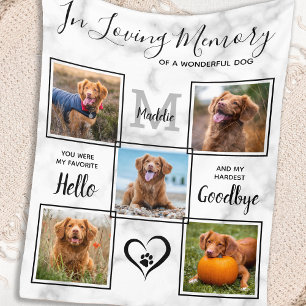 Bij het liefhebben van Memory Pet Memorial Unieke Fleece Deken