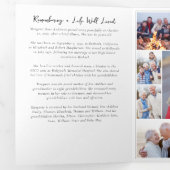 Bij het liefhebben van Memory Photo Memorial Kaart (Binnenzijde eerst)