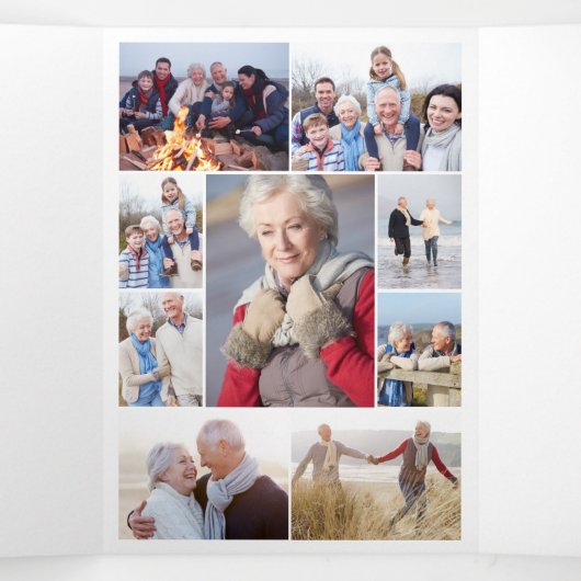 Bij het liefhebben van Memory Photo Memorial Kaart (Binnenkant midden)