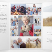 Bij het liefhebben van Memory Photo Memorial Kaart (Binnenkant midden)