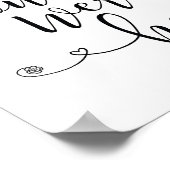 Bij het liefhebbende geheugenbord - wou u hier zij poster (Hoek)