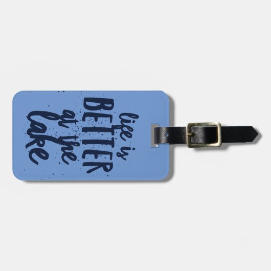 Bij het meer bagagelabel (Voorkant horizontaal)