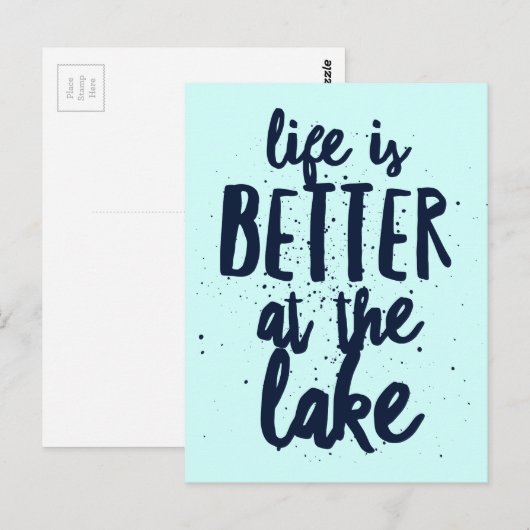 Bij het meer briefkaart (Voorkant / Achterkant)