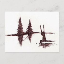 Bij het meer briefkaart