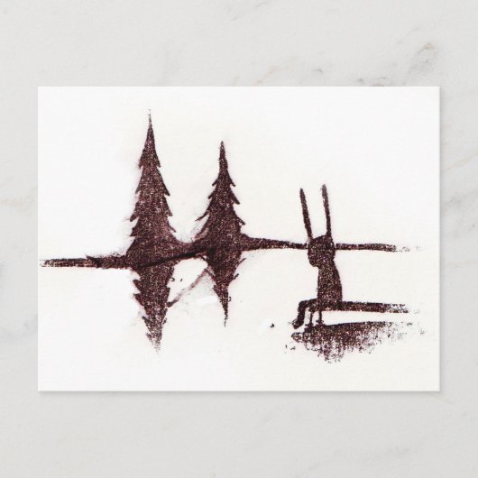 Bij het meer briefkaart (Voorkant)