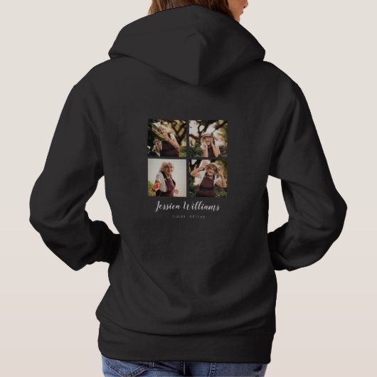 Bij het opslaan van geheugen | 5 Foto-collage | Me Hoodie (Achterkant)