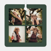 Bij het opslaan van geheugen | 5 Foto-collage | Me Metalen Ornament (Achterkant)