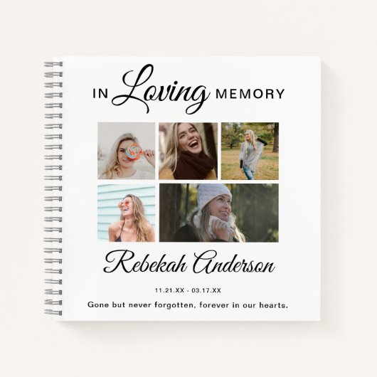 Bij het opslaan van geheugen | 5 Foto | Memorial G Notitieboek (Voorkant)