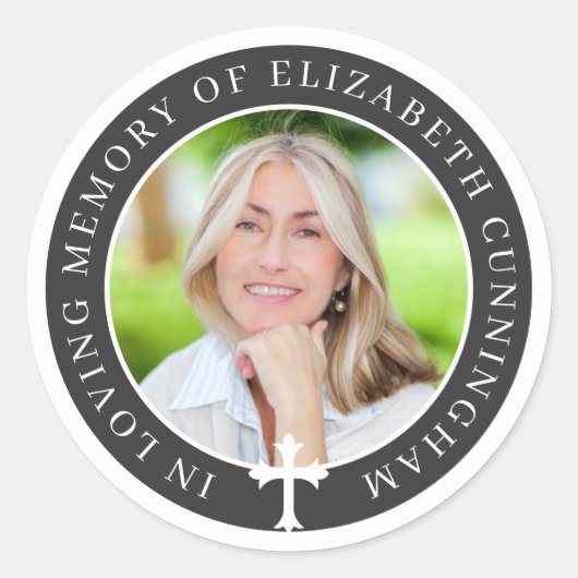 Bij het opslaan van geheugen | Aangepaste foto's e Ronde Sticker (Voorkant)