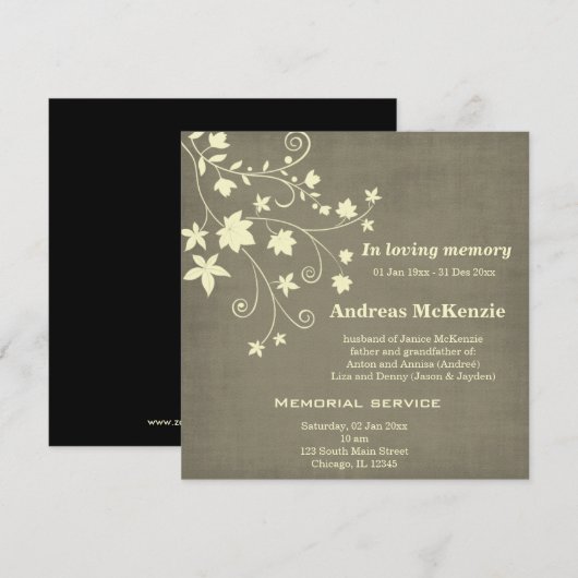 Bij het opslaan van geheugen aankondiging (Voorkant / Achterkant)