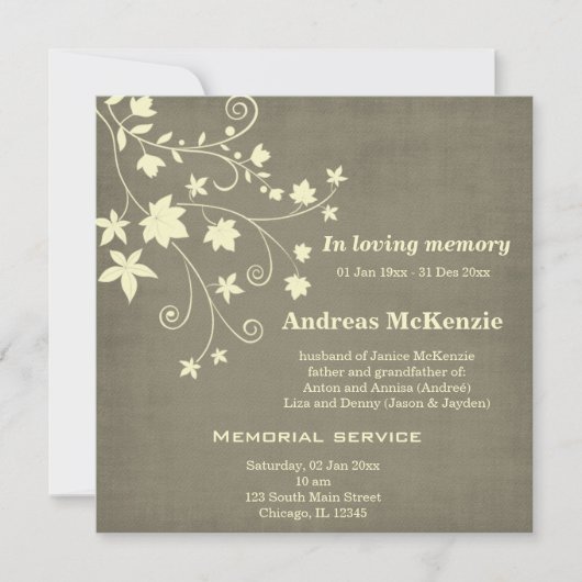 Bij het opslaan van geheugen aankondiging (Voorkant)