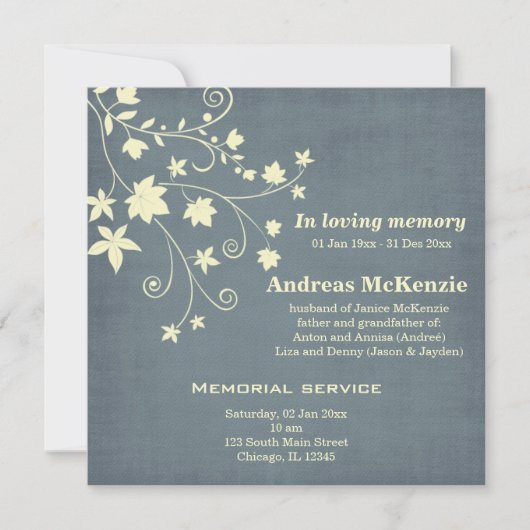 Bij het opslaan van geheugen aankondiging (Voorkant)