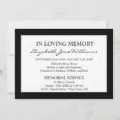 Bij het opslaan van geheugen | Begrafenis | Eenvou Kaart (Voorkant)