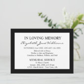 Bij het opslaan van geheugen | Begrafenis | Eenvou Kaart (Staand voorkant)