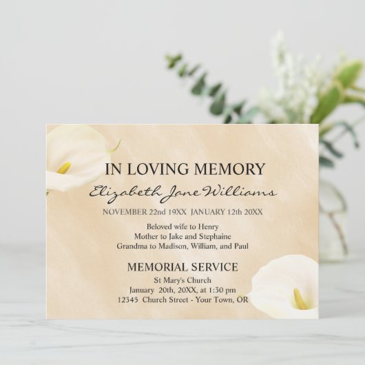 Bij het opslaan van geheugen | Begrafenis | Waterv Kaart (Staand voorkant)