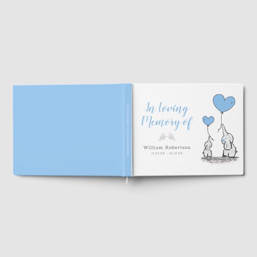 Bij het opslaan van geheugen | Boy Funeral Memoria Gastenboek (Volledig)