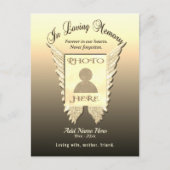 Bij het opslaan van geheugen briefkaart (Voorkant)