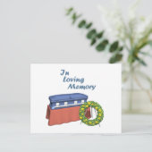 Bij het opslaan van geheugen briefkaart (Staand voorkant)