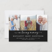 Bij het opslaan van geheugen | Drie foto's Vreemd  Bedankkaart (Voorkant)