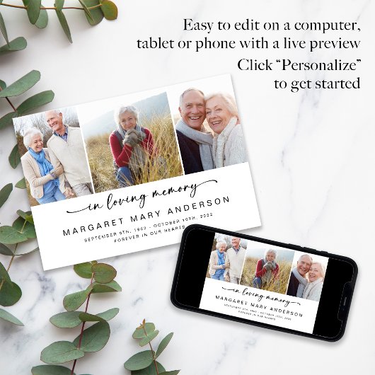 Bij het opslaan van geheugen | Drie foto's Vreemd  Bedankkaart