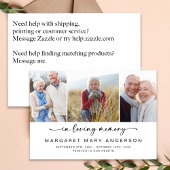 Bij het opslaan van geheugen | Drie foto's Vreemd  Bedankkaart