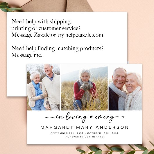 Bij het opslaan van geheugen | Drie foto's Vreemd  Bedankkaart