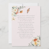 Bij het opslaan van geheugen | Foto Funeral Prayer Kaart (Achterkant)