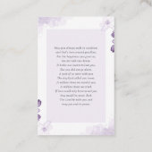 Bij het opslaan van geheugen | Foto Funeral Prayer Visitekaartje (Achterkant)