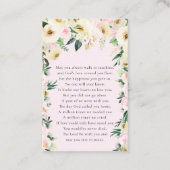 Bij het opslaan van geheugen | Foto Funeral Prayer Visitekaartje (Achterkant)