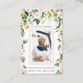 Bij het opslaan van geheugen | Foto Funeral Prayer Visitekaartje