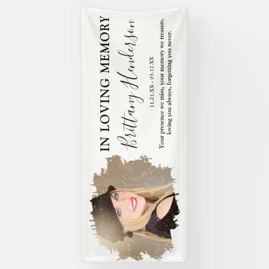 Bij het opslaan van geheugen | Foto Memorial Banne Spandoek (Verticaal)