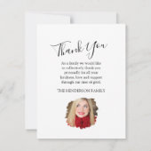 Bij het opslaan van geheugen | Foto Memorial Bedankkaart (Achterkant)