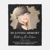 Bij het opslaan van geheugen | Foto Memorial Fleece Deken (Voorkant)