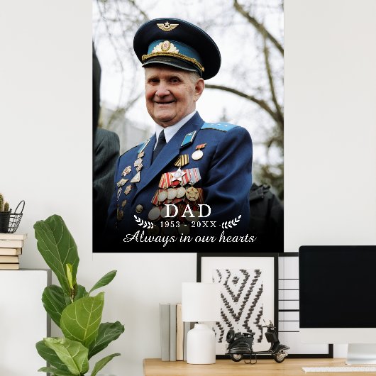 Bij het opslaan van geheugen | Foto Memorial Funer Poster (Thuiskantoor)