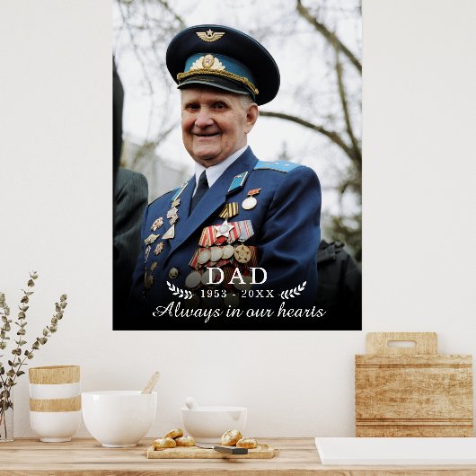 Bij het opslaan van geheugen | Foto Memorial Funer Poster (Keuken)