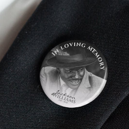 Bij het opslaan van geheugen | Foto Memorial Funer Ronde Button 7,6 Cm