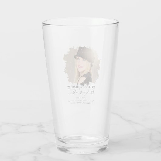 Bij het opslaan van geheugen | Foto Memorial Glas (Achterkant)