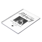 Bij het opslaan van geheugen | Foto Memorial Guest Notitieboek (Linkerzijde)