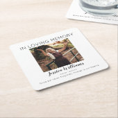 Bij het opslaan van geheugen | Foto Memorial Kartonnen Onderzetters (Schuin)