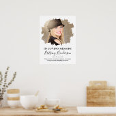 Bij het opslaan van geheugen | Foto Memorial Poster (Keuken)