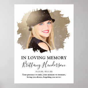 Bij het opslaan van geheugen Foto Memorial Poster