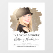 Bij het opslaan van geheugen | Foto Memorial Raamsticker (Vel)