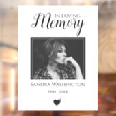 Bij het opslaan van geheugen | Foto Memorial Raamsticker (Vel 2)