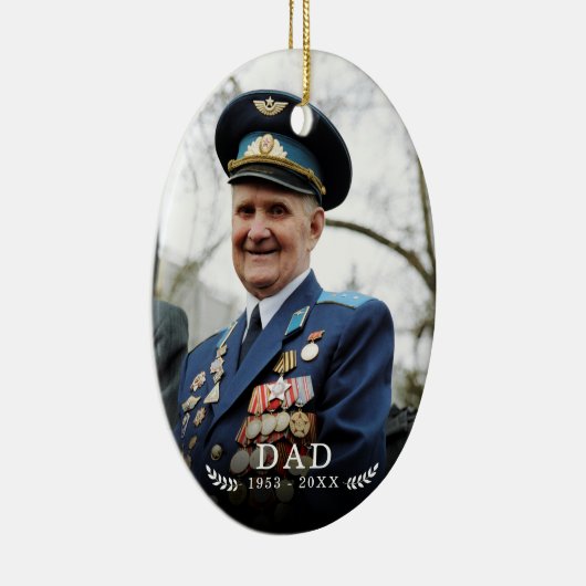 Bij het opslaan van geheugen | Fotocitaat Keepomwi Keramisch Ornament (Rechts)