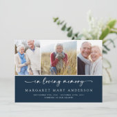 Bij het opslaan van geheugen | Foto's van de marin Bedankkaart (Staand voorkant)