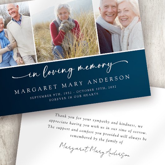 Bij het opslaan van geheugen | Foto's van de marin Bedankkaart