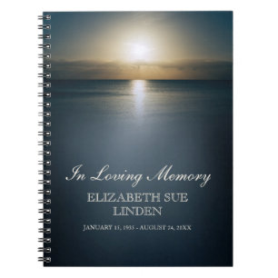 Bij het opslaan van geheugen   Funeral Guestbook   Notitieboek
