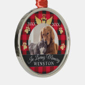 Bij het opslaan van geheugen | Herdenkingsfoto van Metalen Ornament (Rechts)