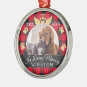 Bij het opslaan van geheugen | Herdenkingsfoto van Metalen Ornament (Links)